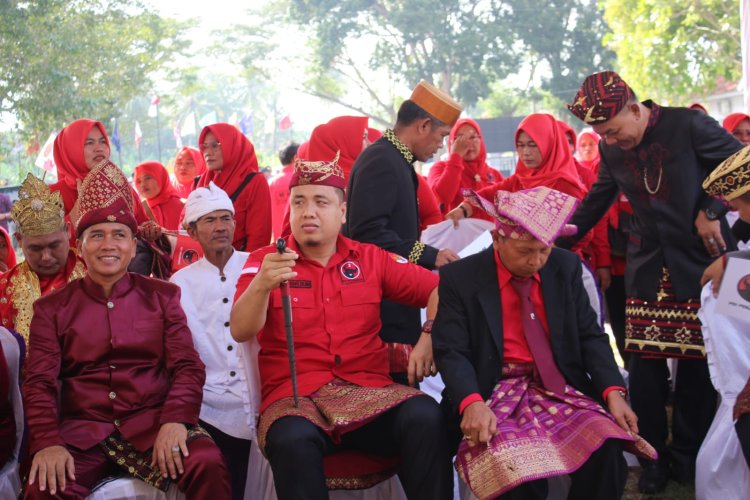 Daftar KPU, PDI Perjuangan Lamsel Tonjolkan Tema Kebhinekaan, Merik Havit Tampilkan Budaya Lampung dan Banten